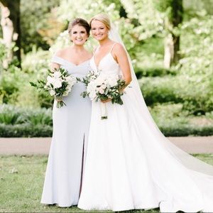 Dessy Light Blue Bridesmaids Dress